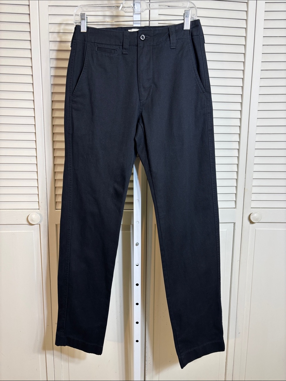 Todd Snyder Straight Black Cotton Chinos Pants Size 28
